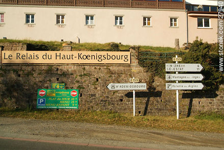 Restaurant Le Relais du Haut-Koenigsbourg.  - Region of Alsace - FRANCE. Photo #27940