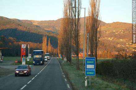 Route to Col du Bussang.  - Region of Alsace - FRANCE. Photo #27604