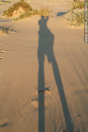 La sombra del fotógrafo - Departamento de Rocha - URUGUAY. Foto No. 9082