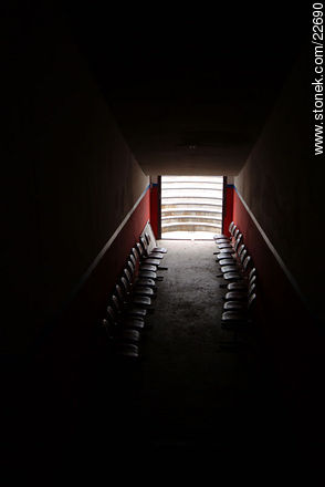 Túnel de salida de equipos del Parque Central -  - URUGUAY. Foto No. 22690