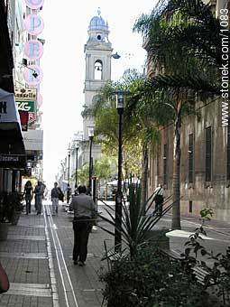 Sarandi pedestrian St. Metropolitan Cathedral. - Department of Montevideo - URUGUAY. Photo #1083