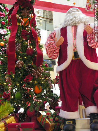 Papa Noel y el árbol de Navidad -  - IMÁGENES VARIAS. Foto No. 23431