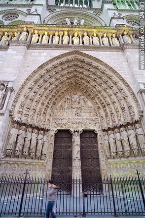 Catedral Notre Dame - París - FRANCIA. Foto No. 24791