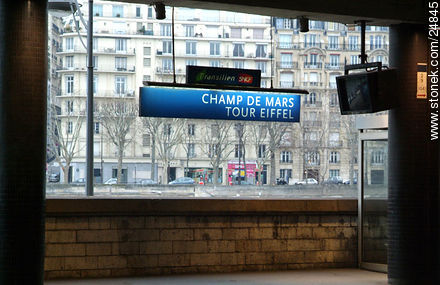 Estación Champs de Mars. Tour Eiffel - París - FRANCIA. Foto No. 24845
