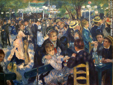 Pierre-Auguste Renoir (1841-1919)  Bal du Moulin de la Galette (1876) - París - FRANCIA. Foto No. 25680