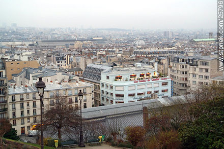 Vista de Paris desde el Sacre Coeur - París - FRANCIA. Foto No. 25796