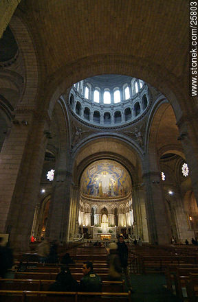 Interior de Sacre Coeur - París - FRANCIA. Foto No. 25803