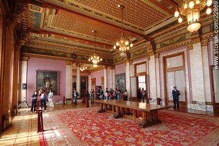Sala de fiestas del Palacio Legislativo - Departamento de Montevideo - URUGUAY. Foto No. 22869