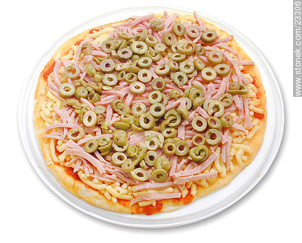 Pizza con aceitunas -  - IMÁGENES VARIAS. Foto No. 23306