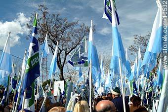 Banderas del Partido Nacional o Blanco - Departamento de Montevideo - URUGUAY. Foto No. 10532